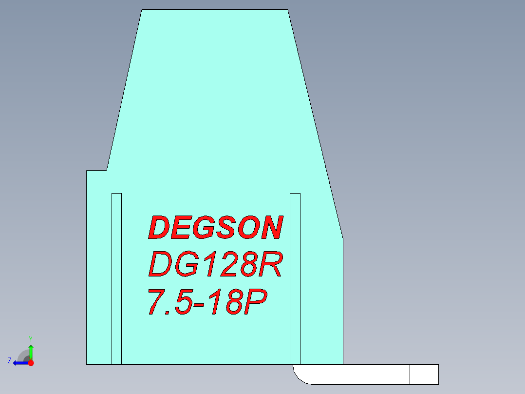 DEGSON DG128 系列 5.07.5mm 接线端子-DG128R-7.5-18P-14-00AH右视图