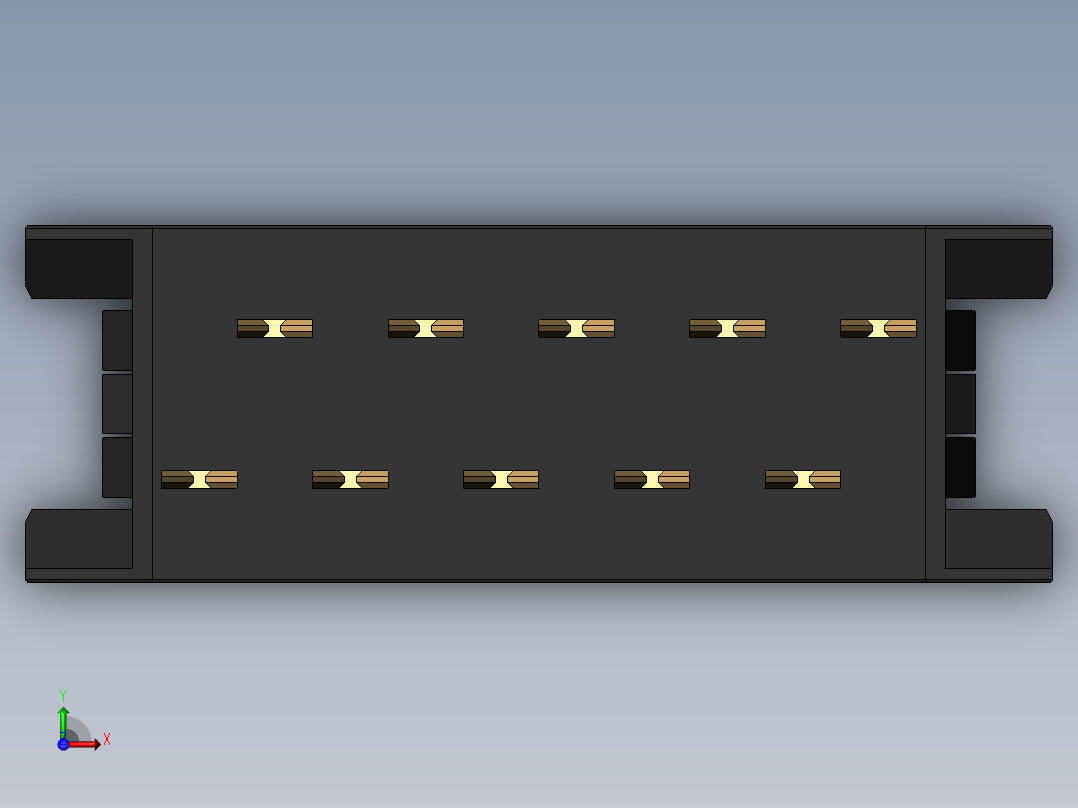 FDC-10 ( DS1018-2.54-10S )前视图