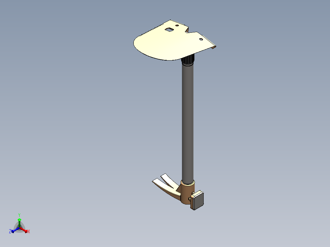 军事铲正等轴测图