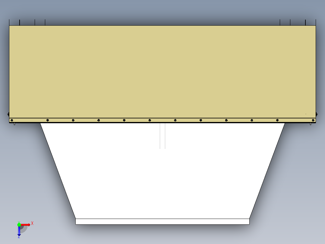 快装式除尘罩子俯视图