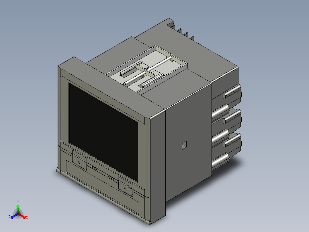 基恩士TR-V501_kc图纸模型主视图