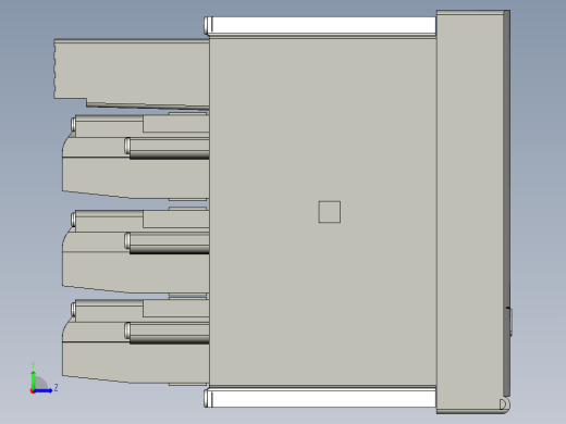 基恩士TR-V501_kc图纸模型左视缩略图