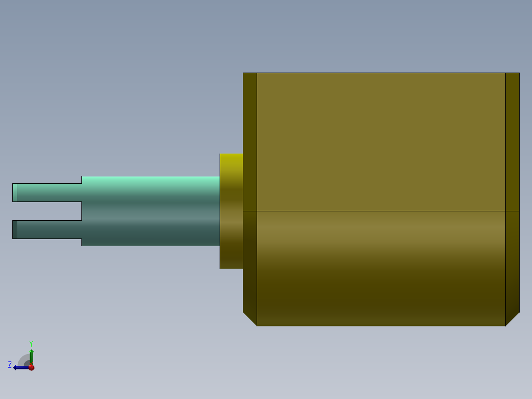 S7 长行程电磁铁右视图