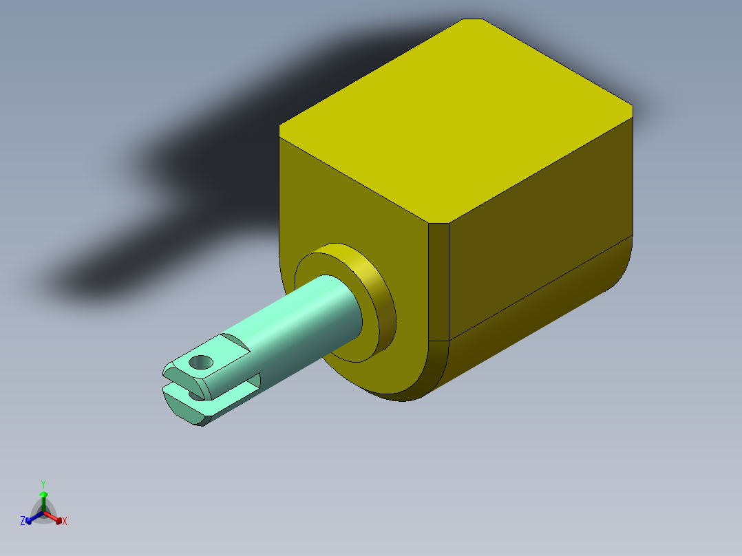 S7 长行程电磁铁正等轴测图