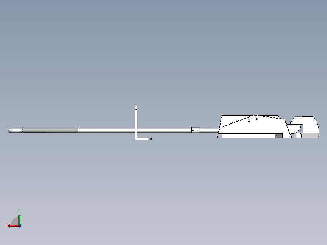 1178拉杆门锁[TSY1-0712-2A]后视图