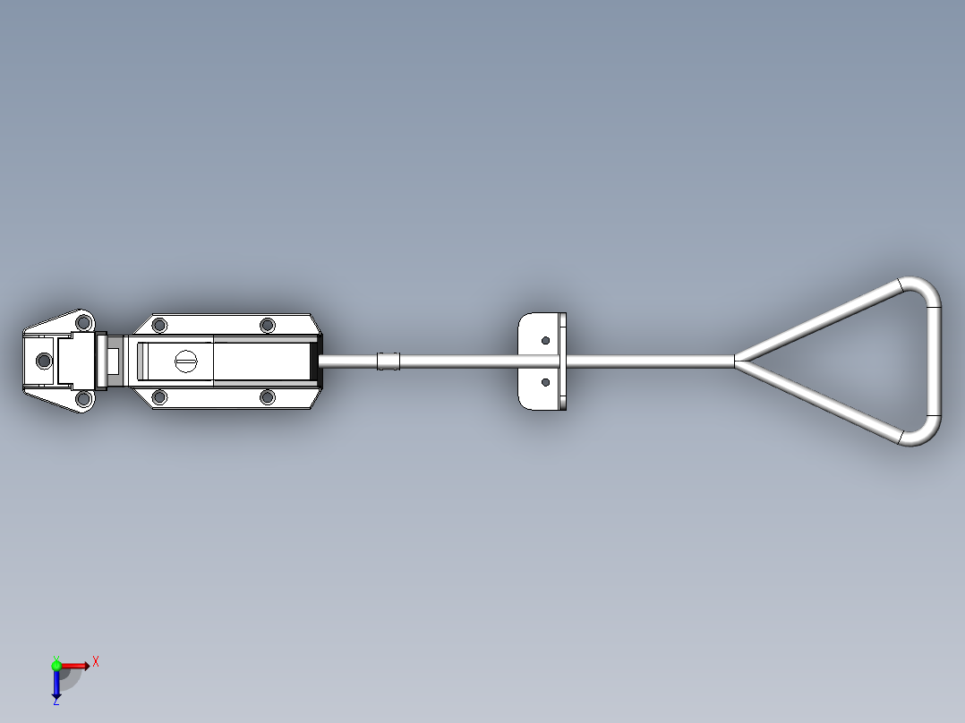 1178拉杆门锁[TSY1-0712-2A]俯视图