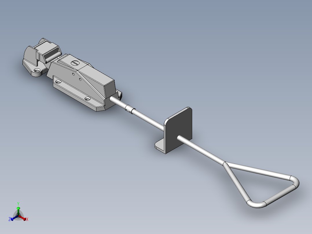 1178拉杆门锁[TSY1-0712-2A]正等轴测图