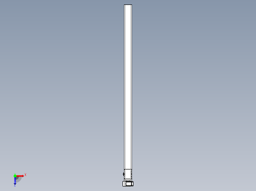同步带全封闭直线模组TPA-HCB-105D-90-L2100-LU-C-P20-N3俯视图