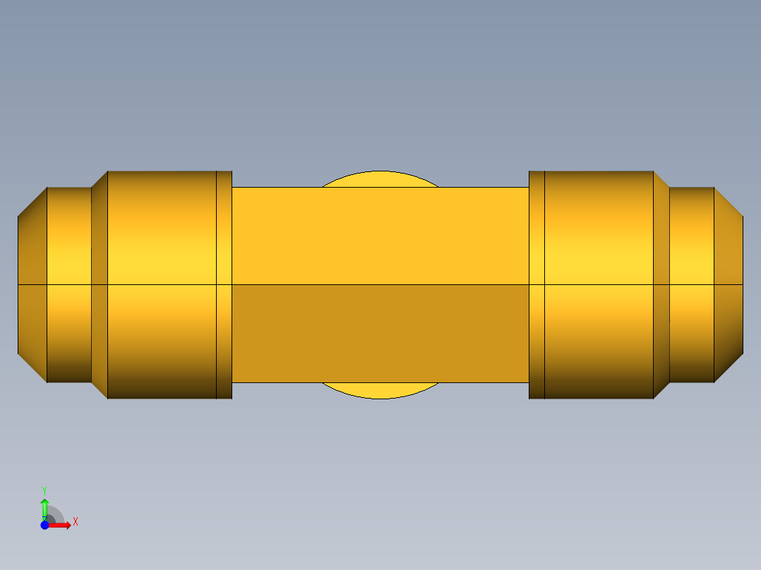 扩口式工业通用硬管接头Union Tee 144F-10前视图