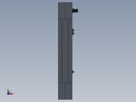 电动滑台模组MTG100左出轴模型前视缩略图