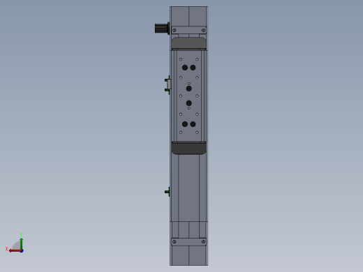 电动滑台模组MTG100左出轴模型后视缩略图