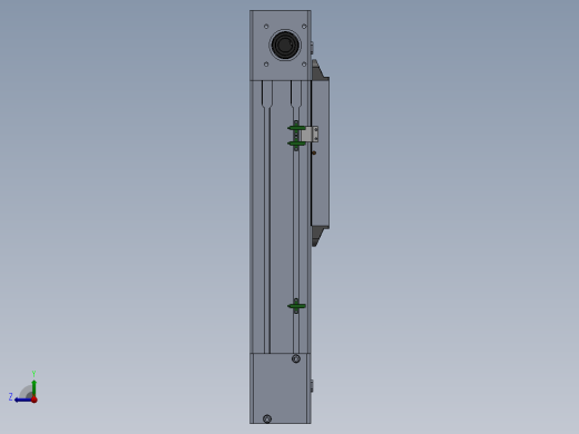 电动滑台模组MTG100左出轴模型右视缩略图