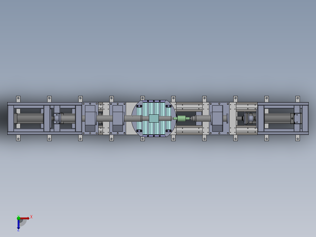 H90-200压机装配俯视图