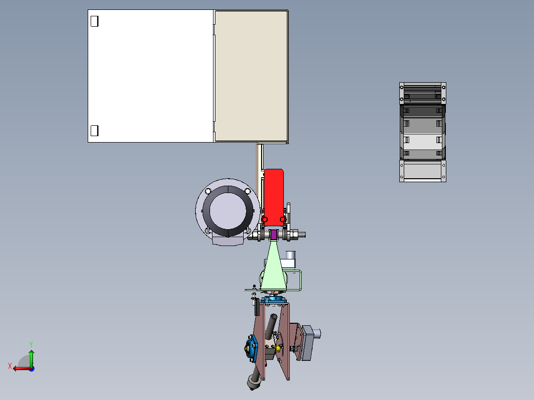 卡车清洗系统后视图