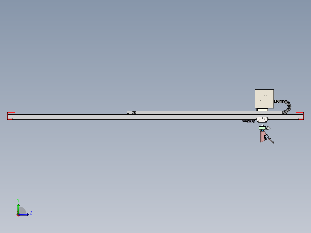卡车清洗系统左视图