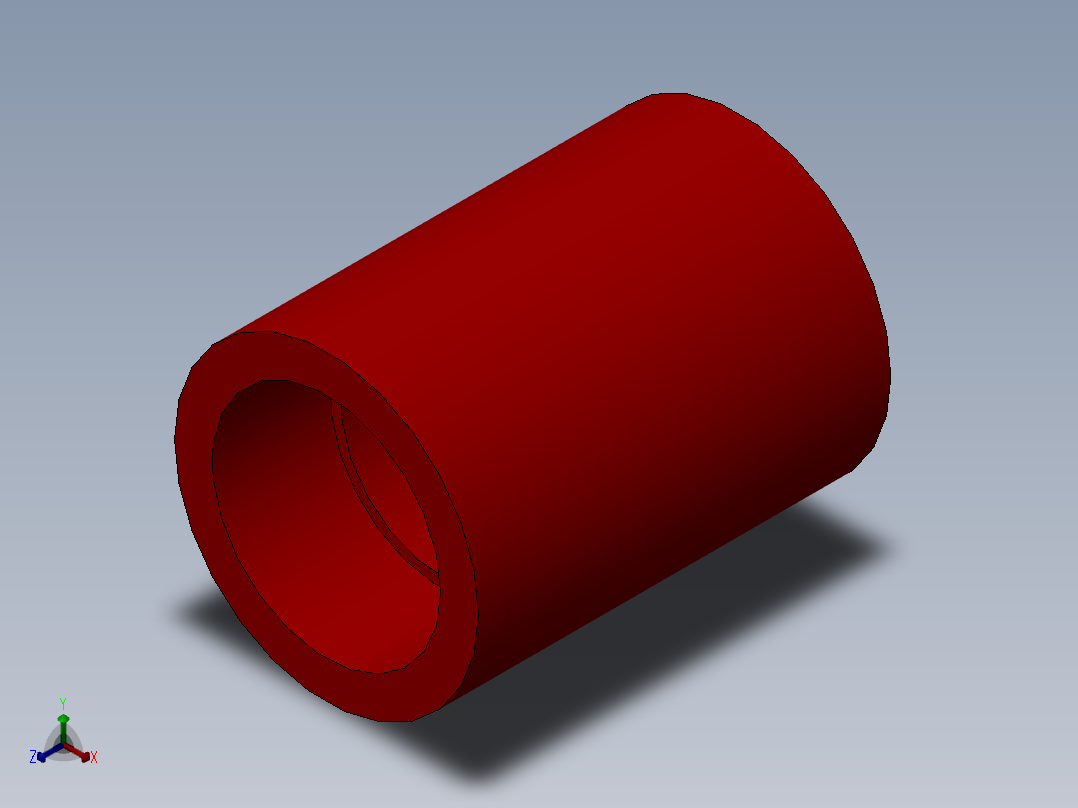 threaded reducer正等轴测图