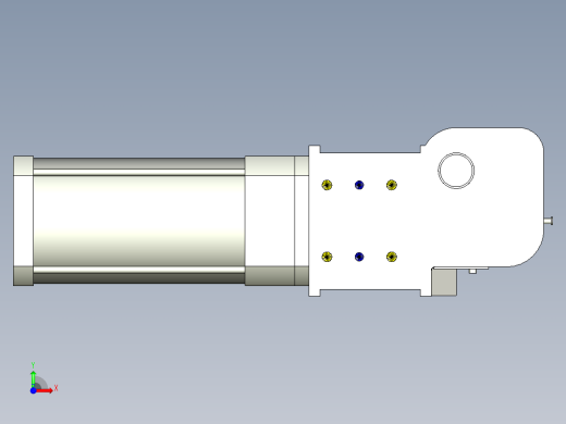 德克斯TUNKERS气缸数模KS_160_2_A00_T08_135GRAD前视缩略图