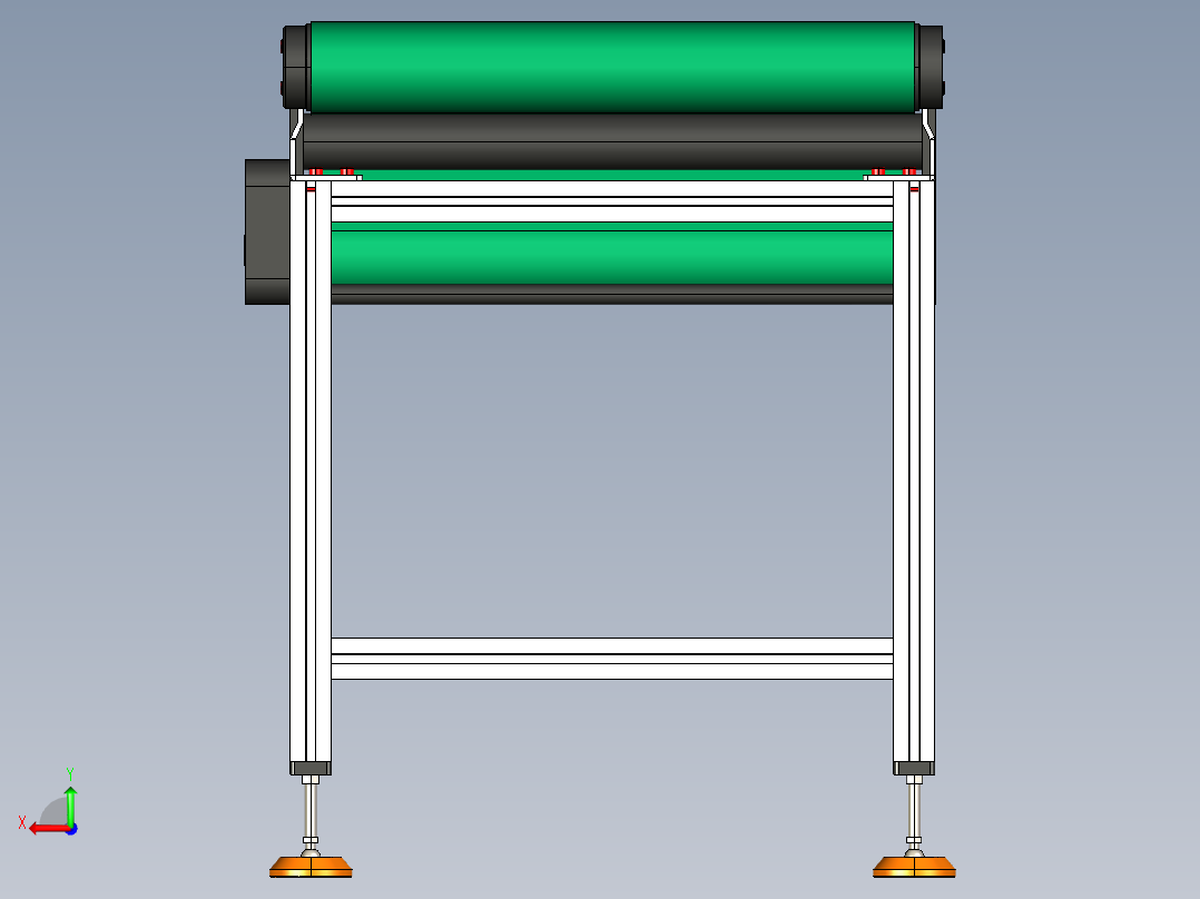 LE-XC4080-中间驱动重载皮带线-负载200kg后视图