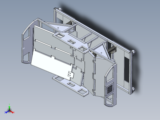 自动病床建模三维模型正等轴测缩略图