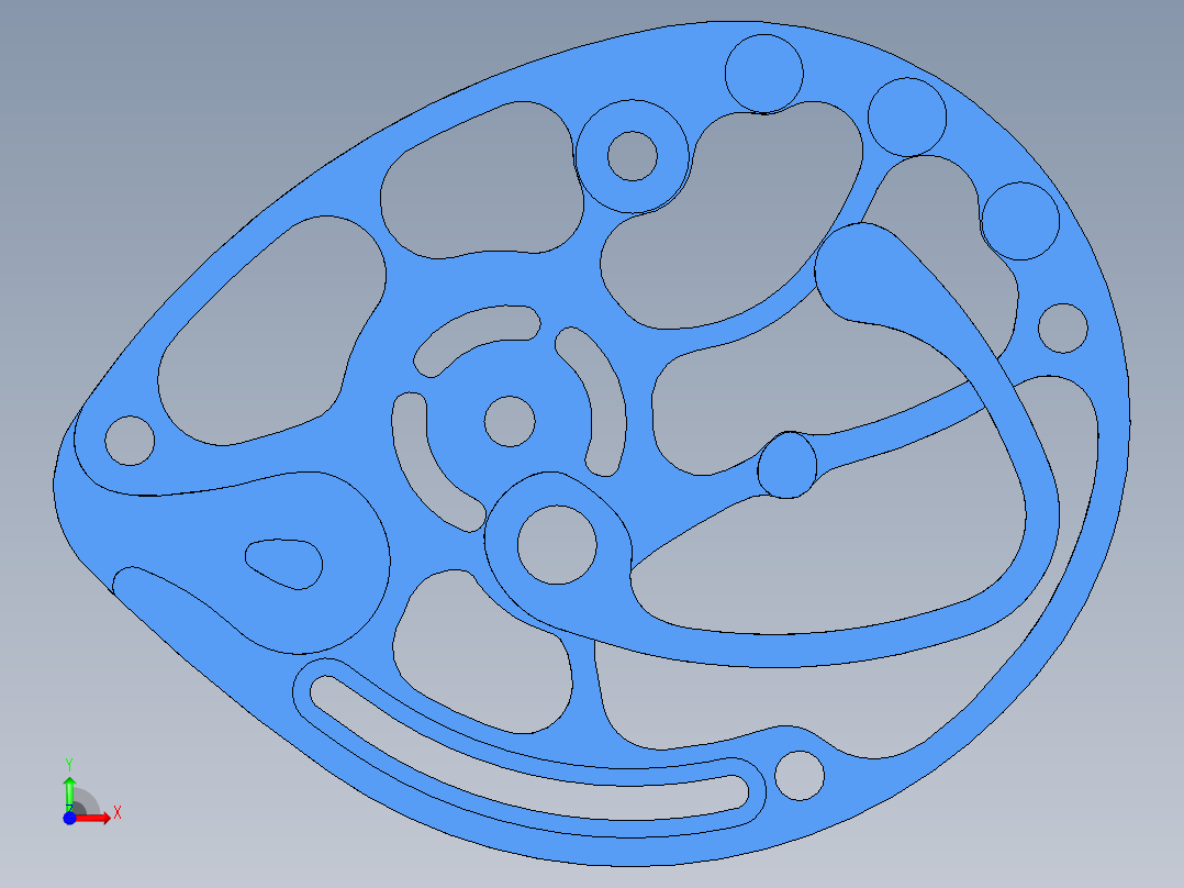 复合弓凸轮三维图前视图