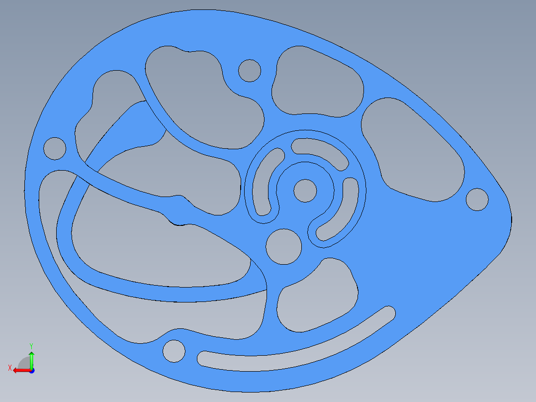 复合弓凸轮三维图后视图