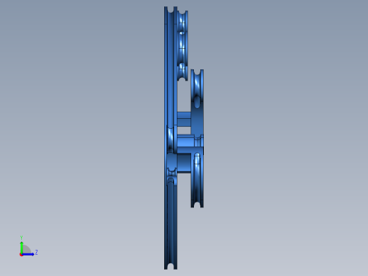 复合弓凸轮三维图左视缩略图