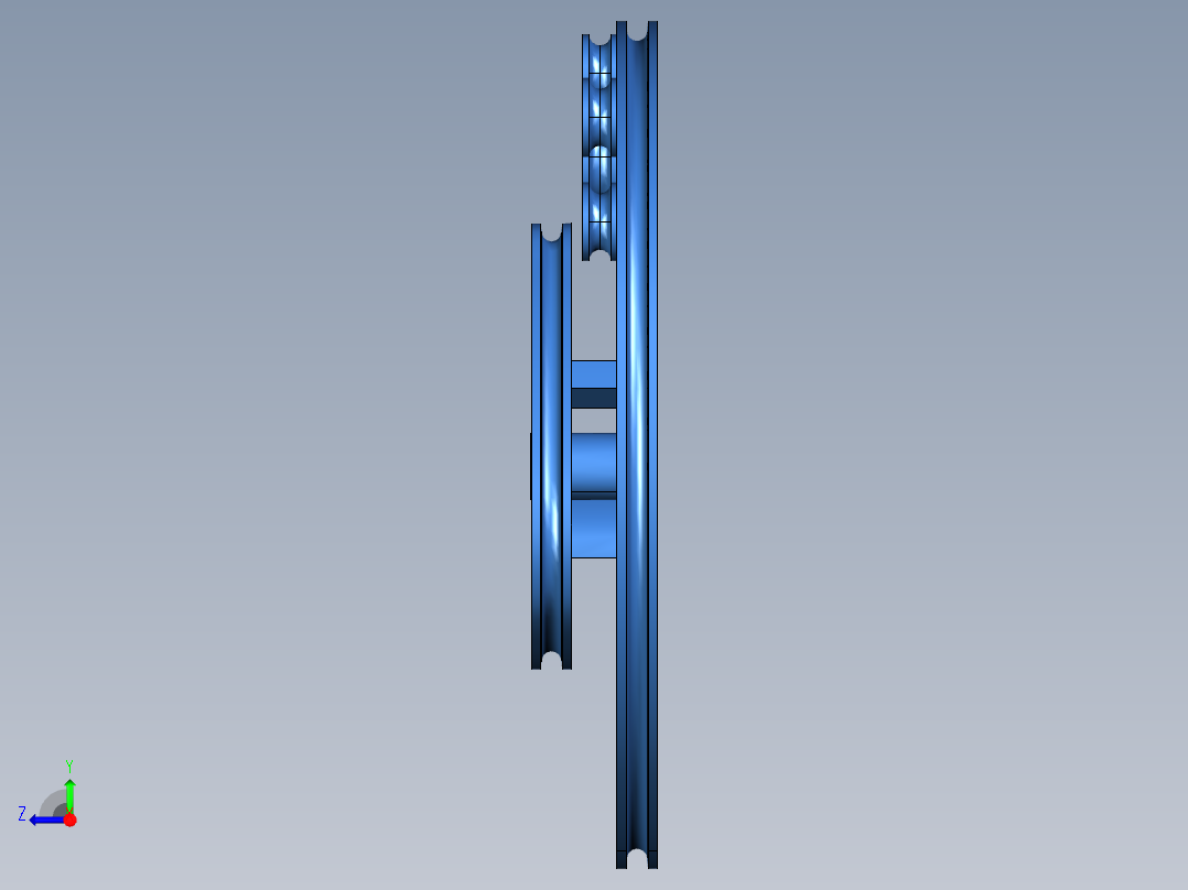 复合弓凸轮三维图右视图
