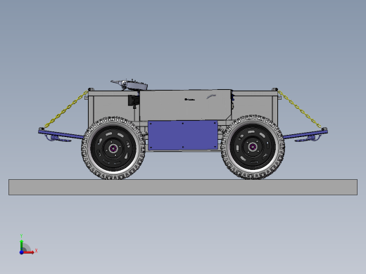 新型遥控四驱运输车 新型传动全地形运输车前视缩略图