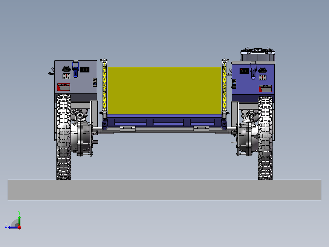 新型遥控四驱运输车 新型传动全地形运输车右视图