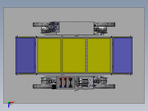 新型遥控四驱运输车 新型传动全地形运输车俯视缩略图