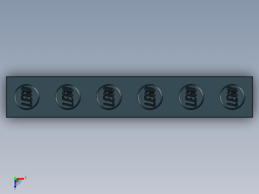 乐高套装 4421基本积木-300926 Black Brick 1 x 6.STEP俯视缩略图