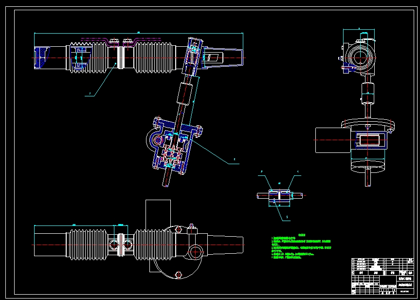 QC225-轿车前轮主动转向系统机械结构设计齿轮齿条汽车类设计[全套CAD和文档]