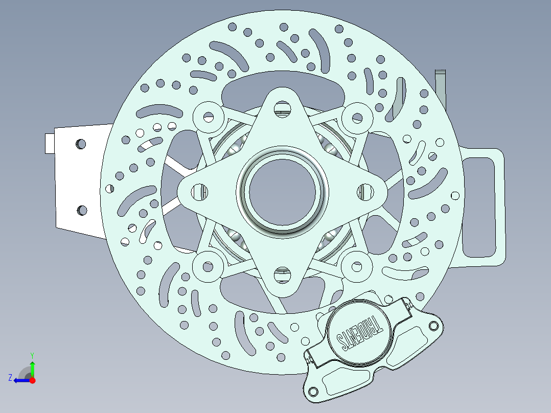 制动器 (18)右视图