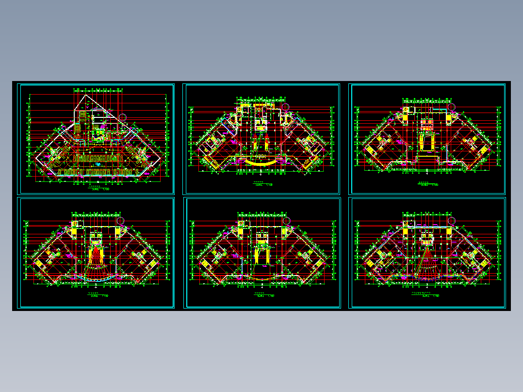 海丰广场建筑平面图