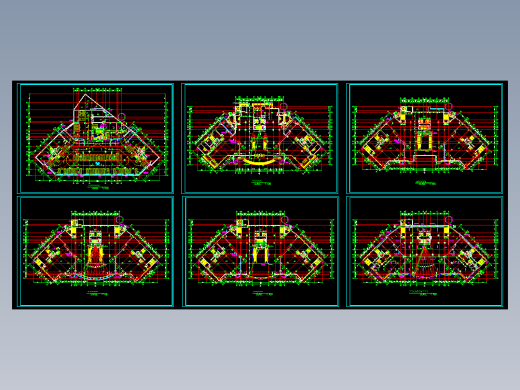 海丰广场建筑平面图