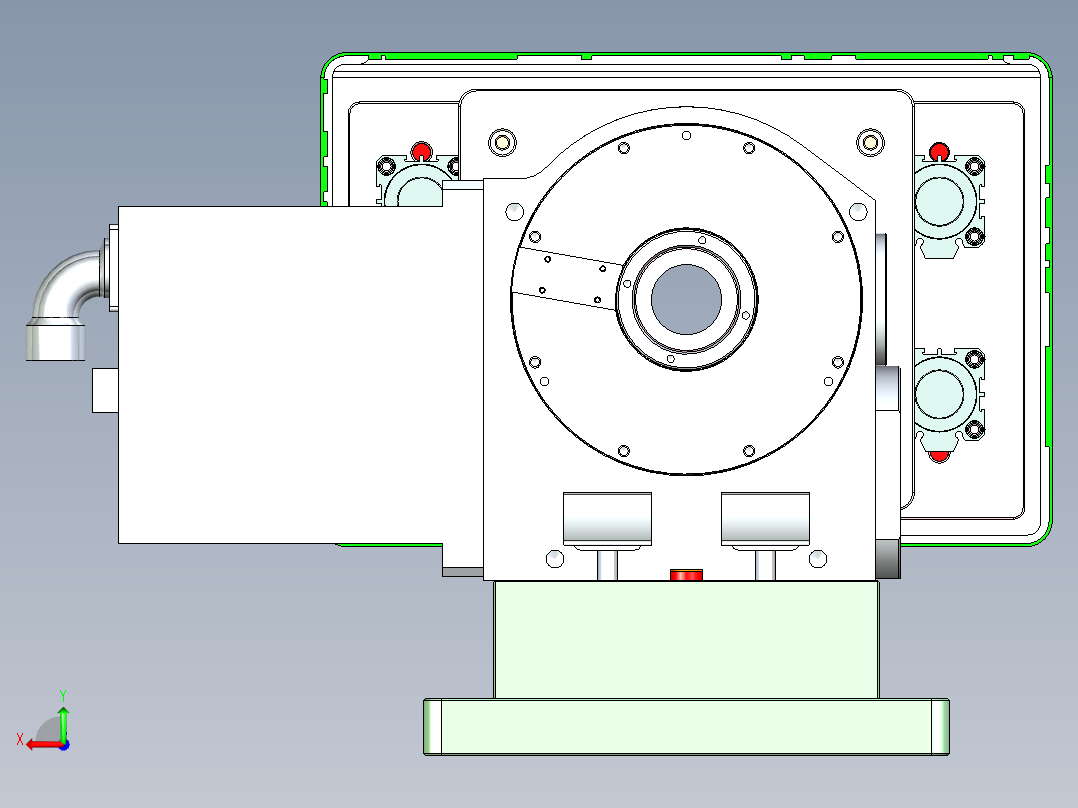 APPB0-TRIM-CNC2笔记本CNC工装夹具三维模型后视图