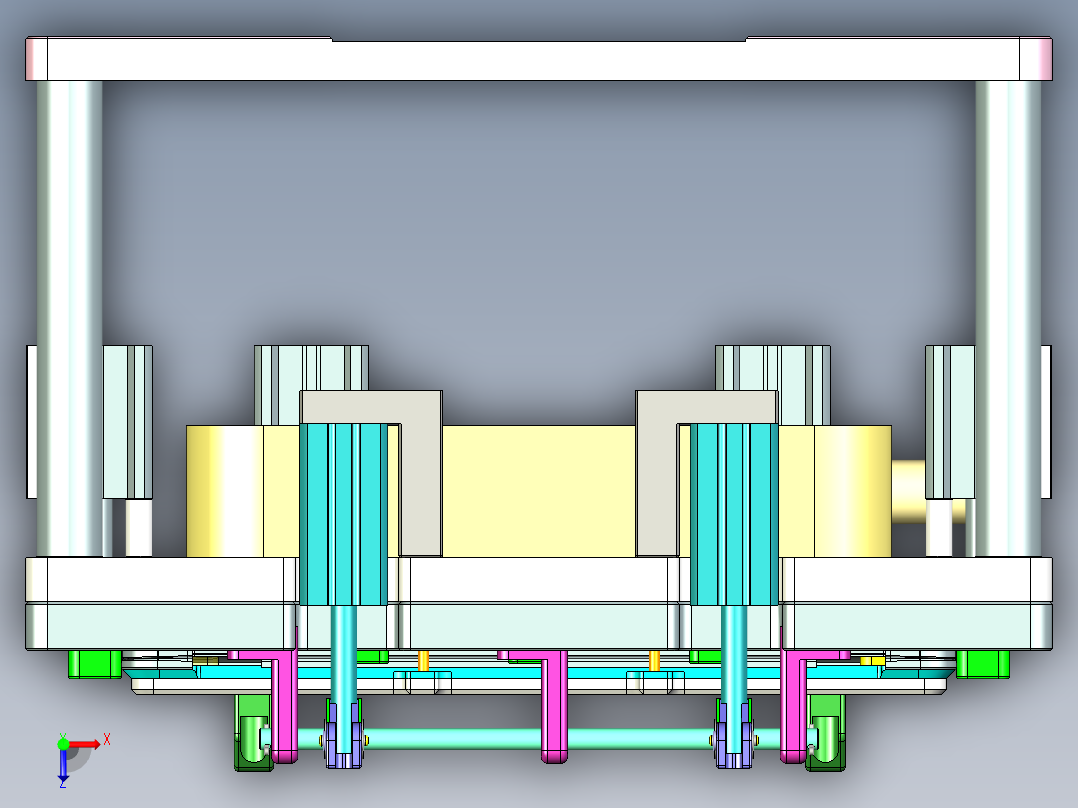 Q503-A笔记本CNC工装夹具三维模型-CNC2-2015-9-6俯视图