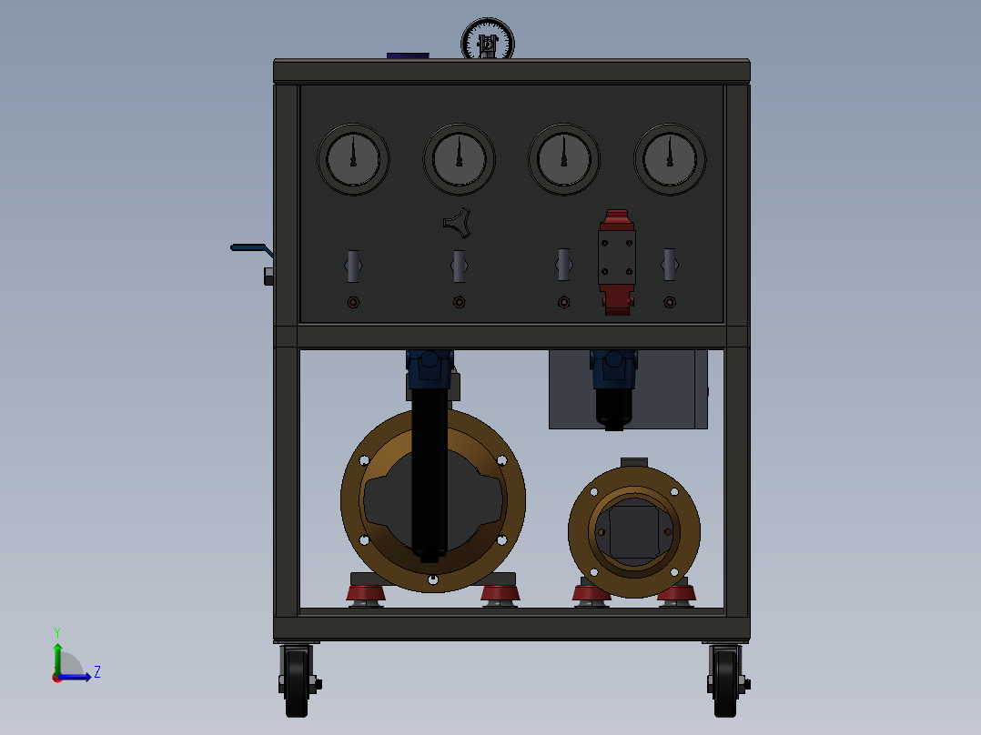 9.3KW发电机模型左视图