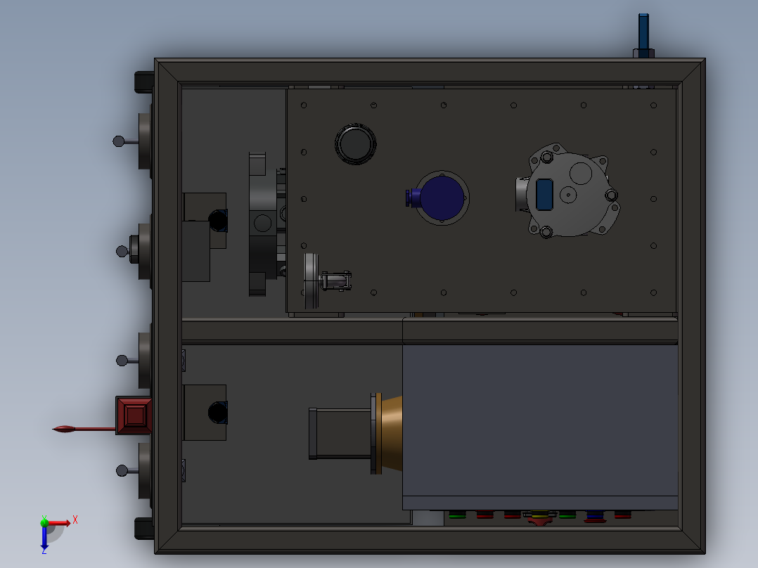 9.3KW发电机模型俯视图