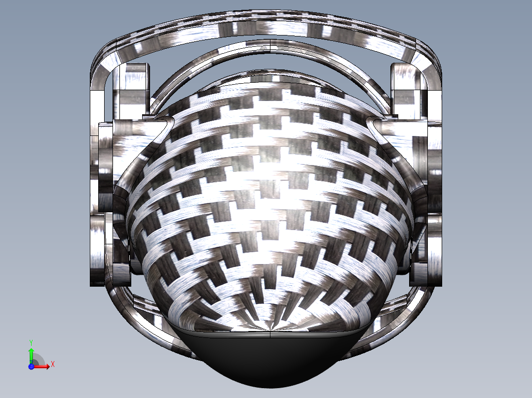 右手手指义肢前视图