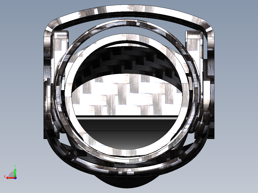 右手手指义肢后视图