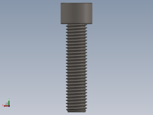 Screw_DIN_912_M12x50F_A2.SLDPRT公制内六角螺钉后视缩略图