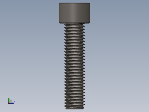 Screw_DIN_912_M12x50F_A2.SLDPRT公制内六角螺钉左视缩略图