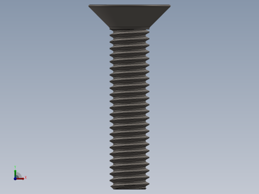 Screw_ISO_10642_M3x14_A2.SLDPRT前视缩略图