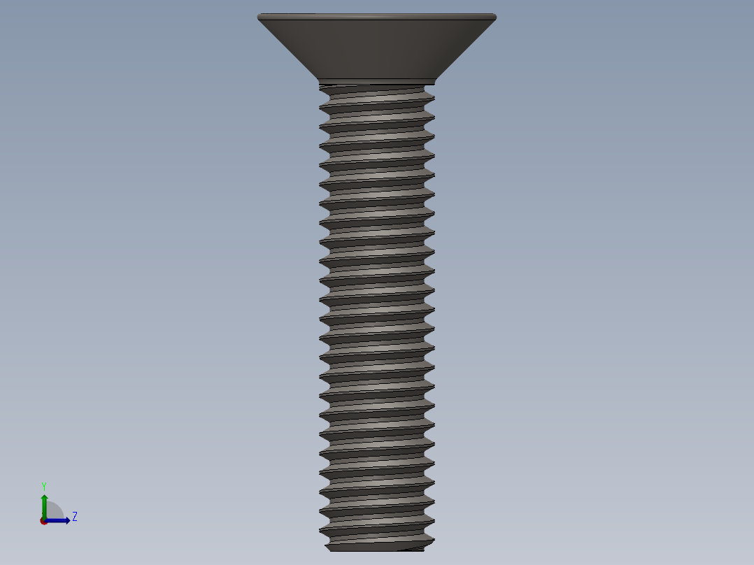 Screw_ISO_10642_M3x14_A2.SLDPRT左视图