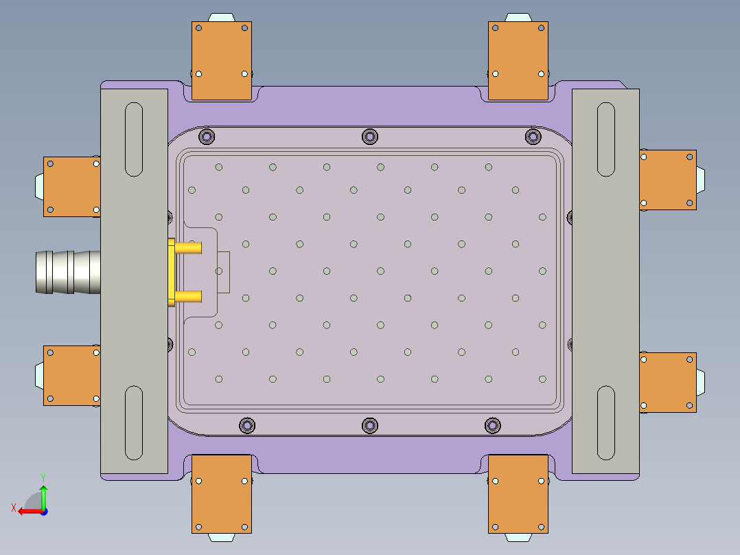 B9450-A-笔记本CNC工装夹具三维模型CNC1内腔开粗-210305后视图