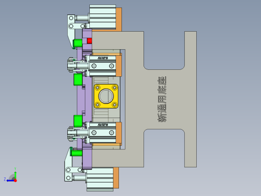 B9450-A-笔记本CNC工装夹具三维模型CNC1内腔开粗-210305右视缩略图