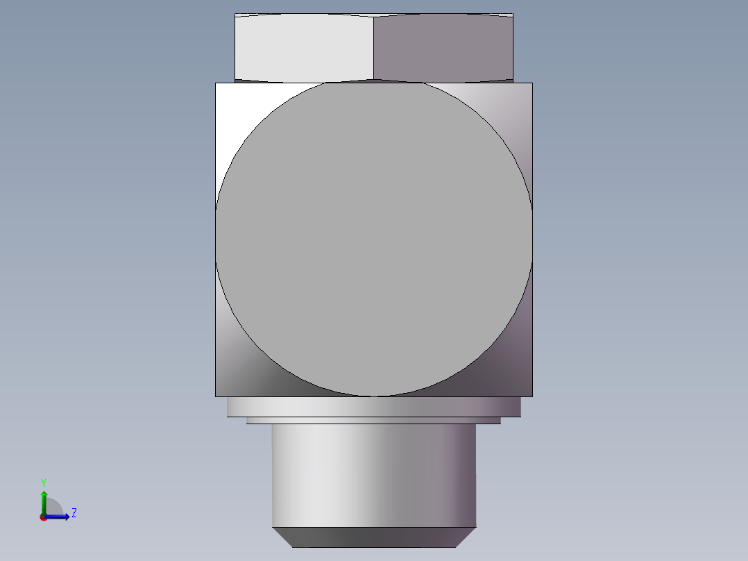 高压铰接式90度接头、1DI-30-B12左视图