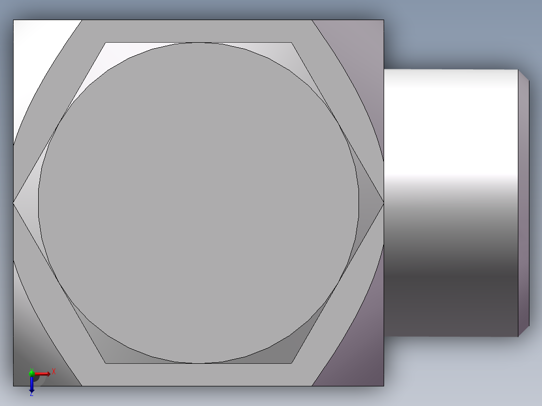高压铰接式90度接头、1DI-30-B12俯视图