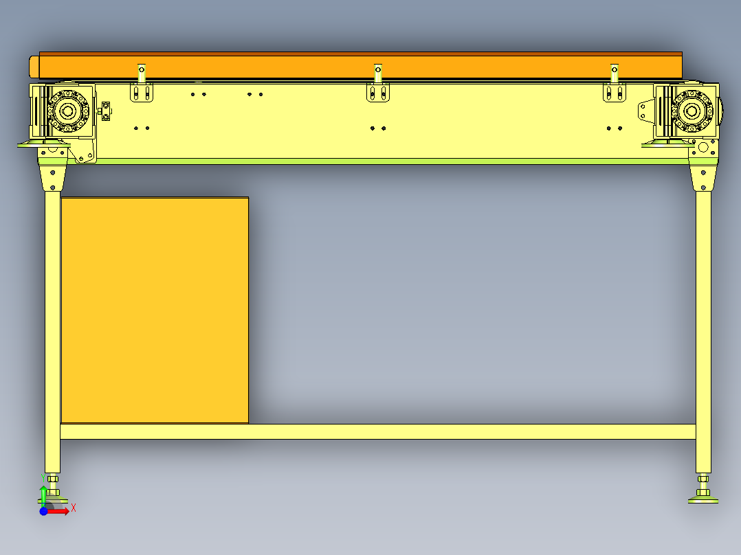 传送机模型设计前视图